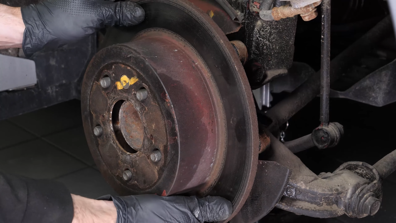 Remove the brake disc