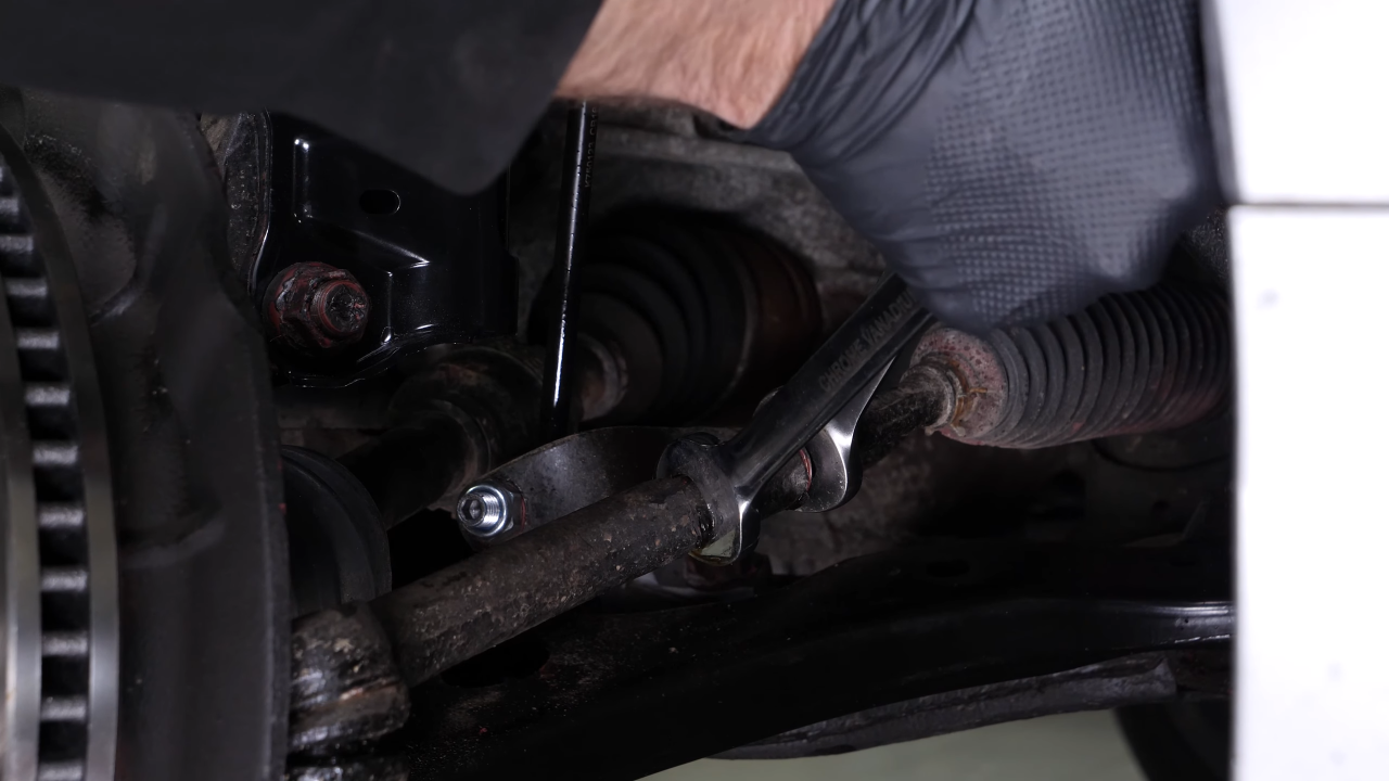 Loosen the locknut
