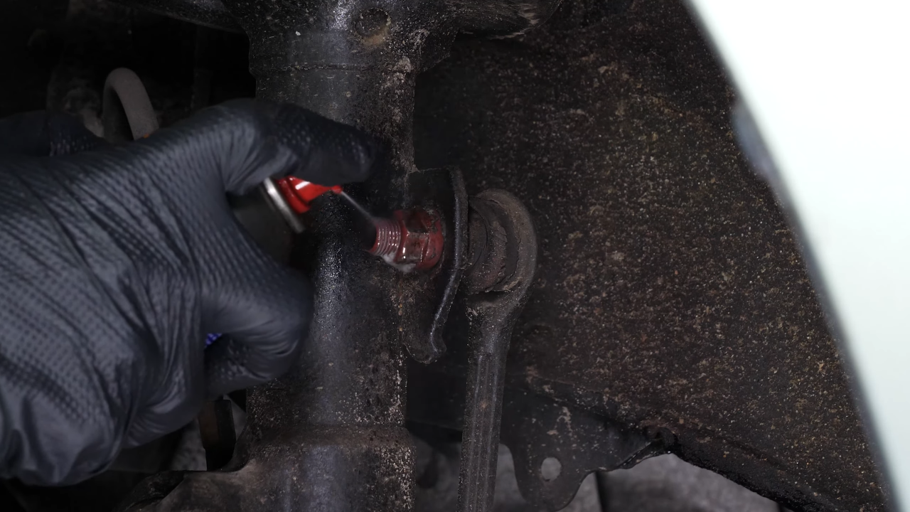 Remove the sway bar end link