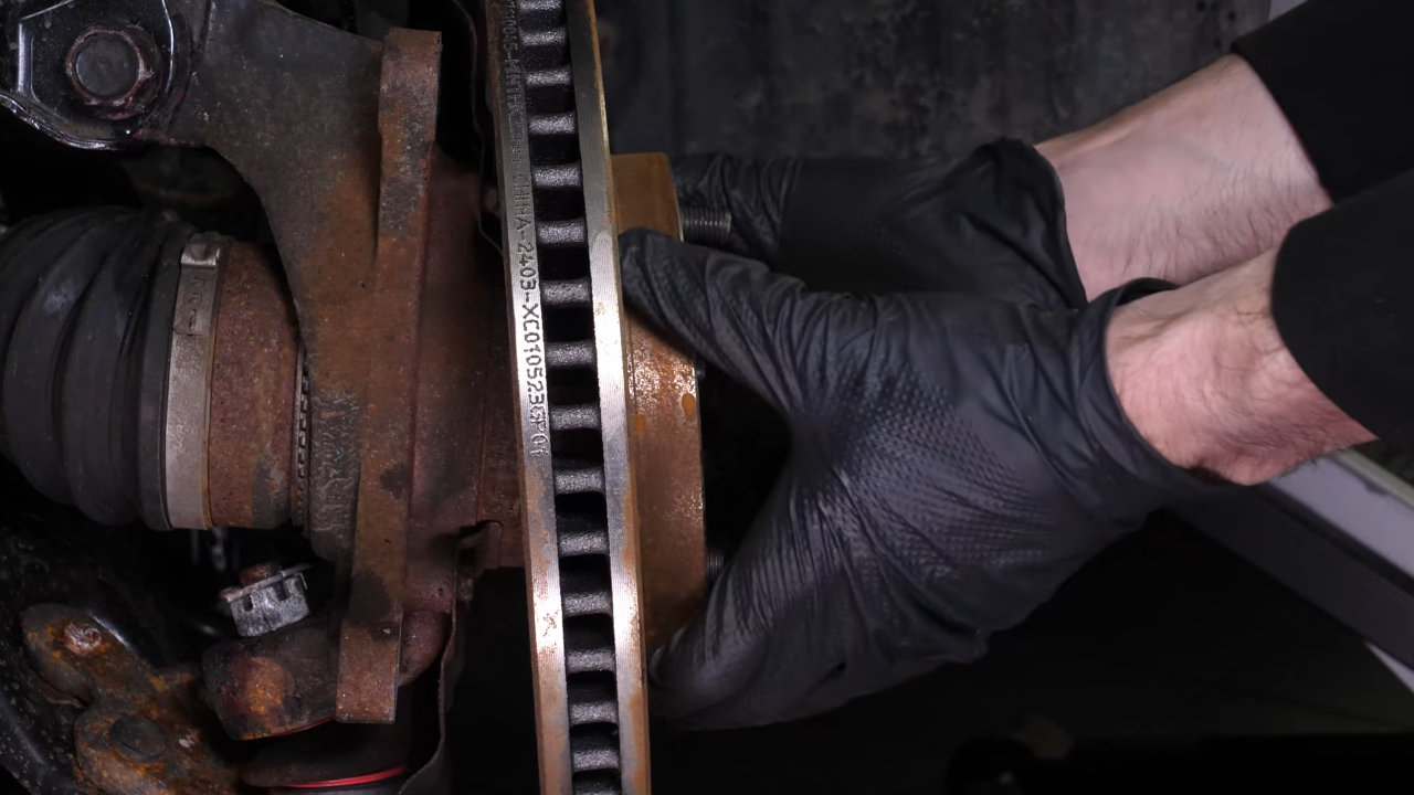 Remove the caliper assembly