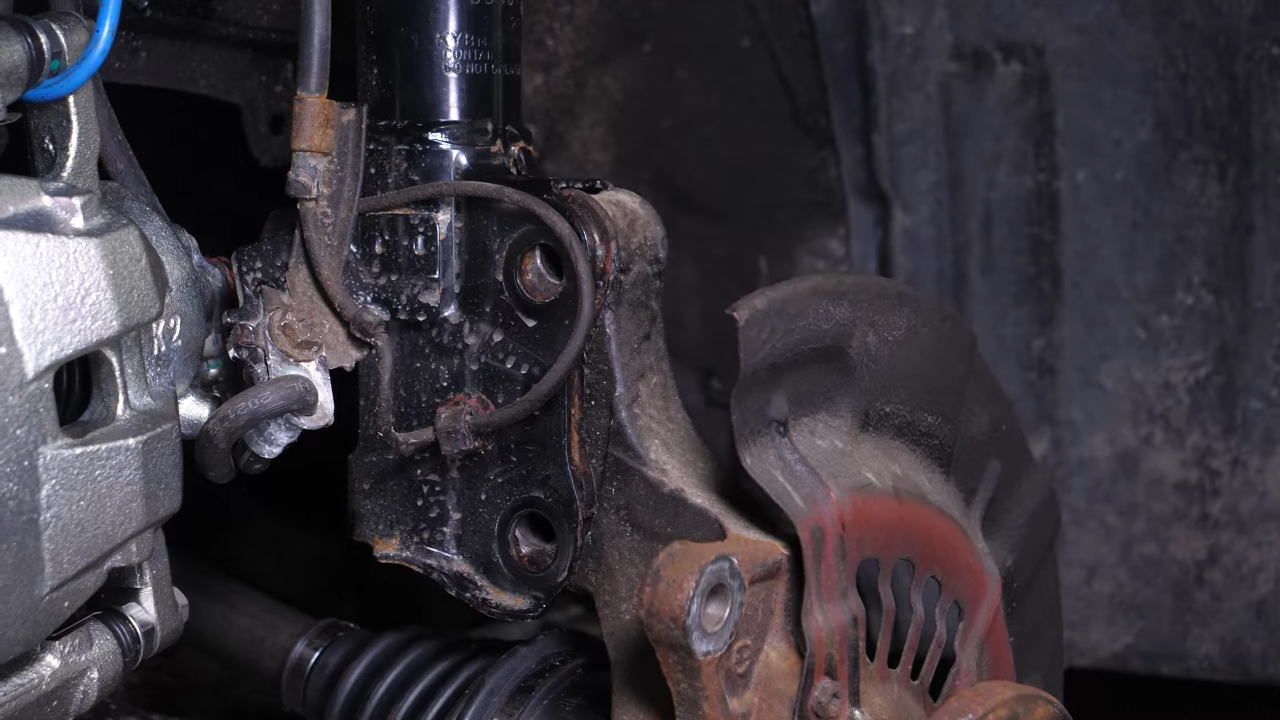 Put the CV axle back