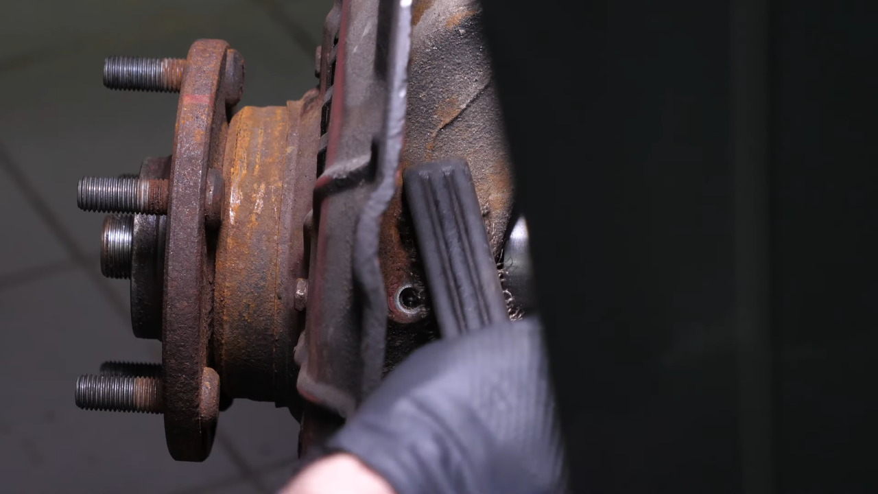 Put the ABS sensor back