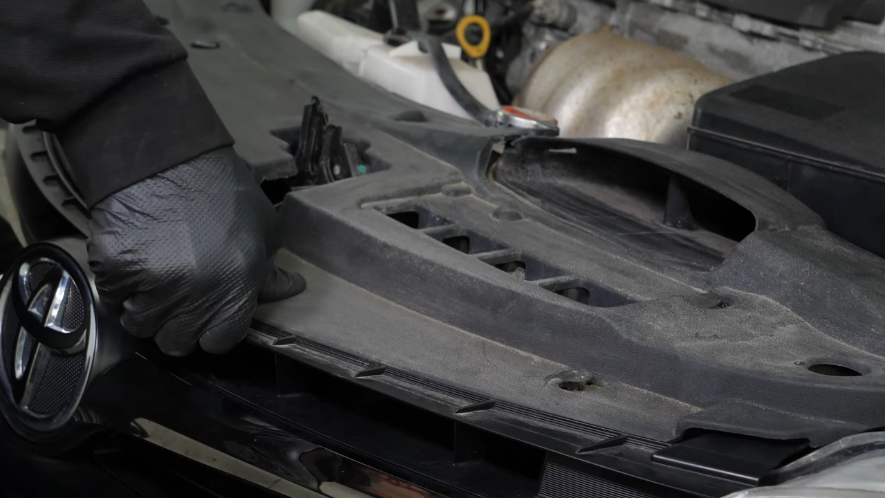 Put the radiator cover back