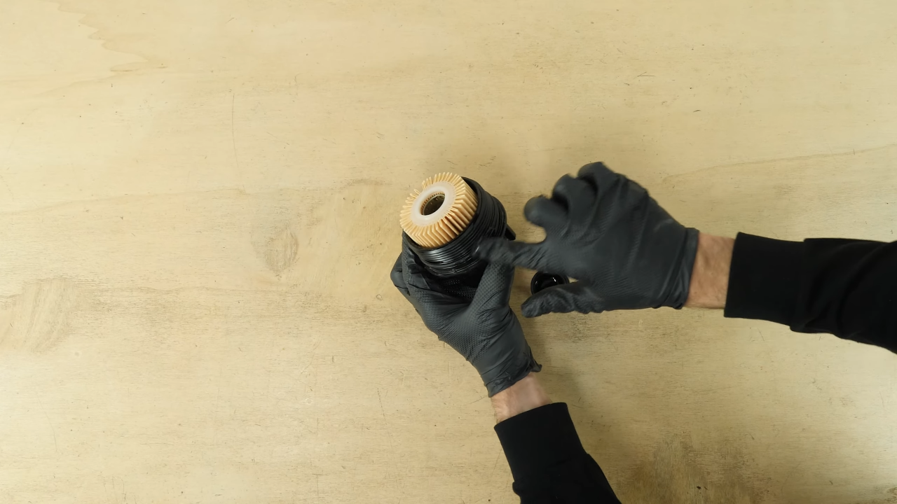 Prepare the oil filter