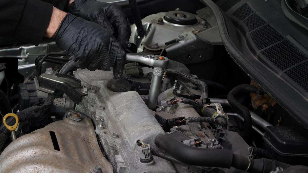 Remove the spark plugs