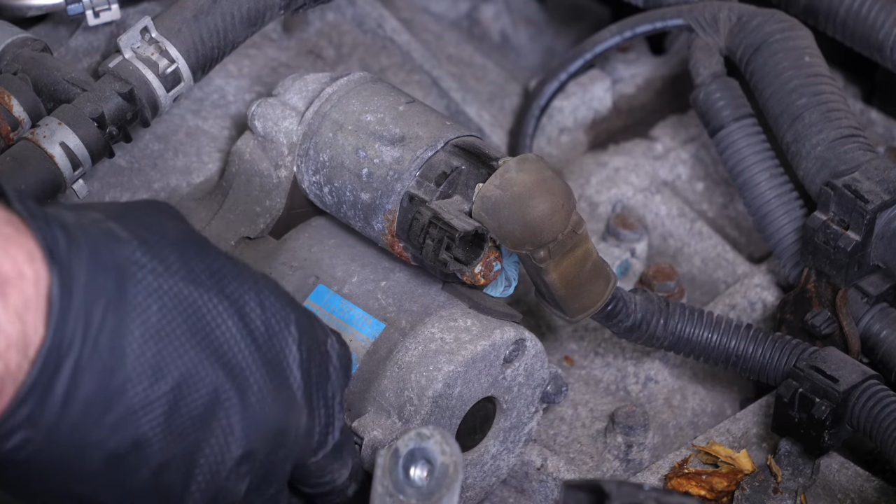 Disconnect the starter