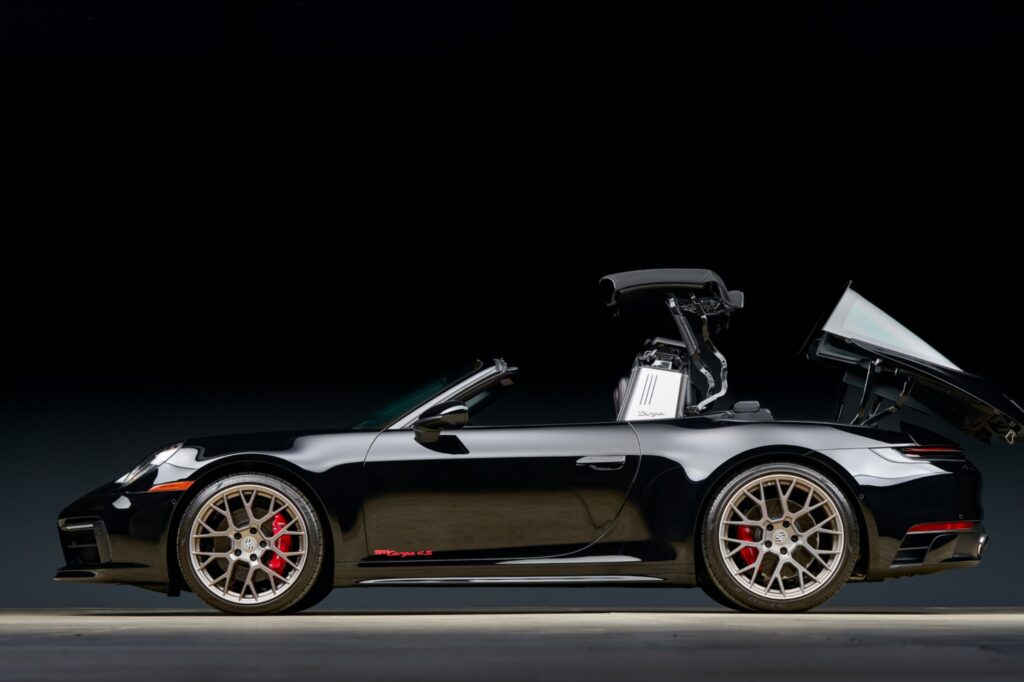 a 2024 porsche 911 targa 4s with targa opening