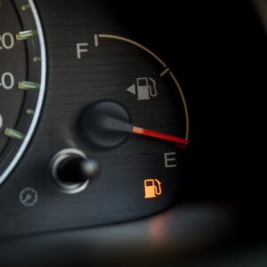 running out of gas while driving