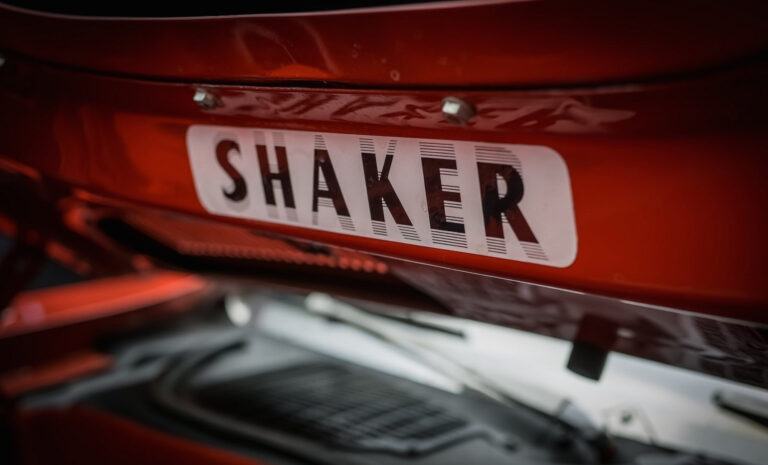 shaker hood close up