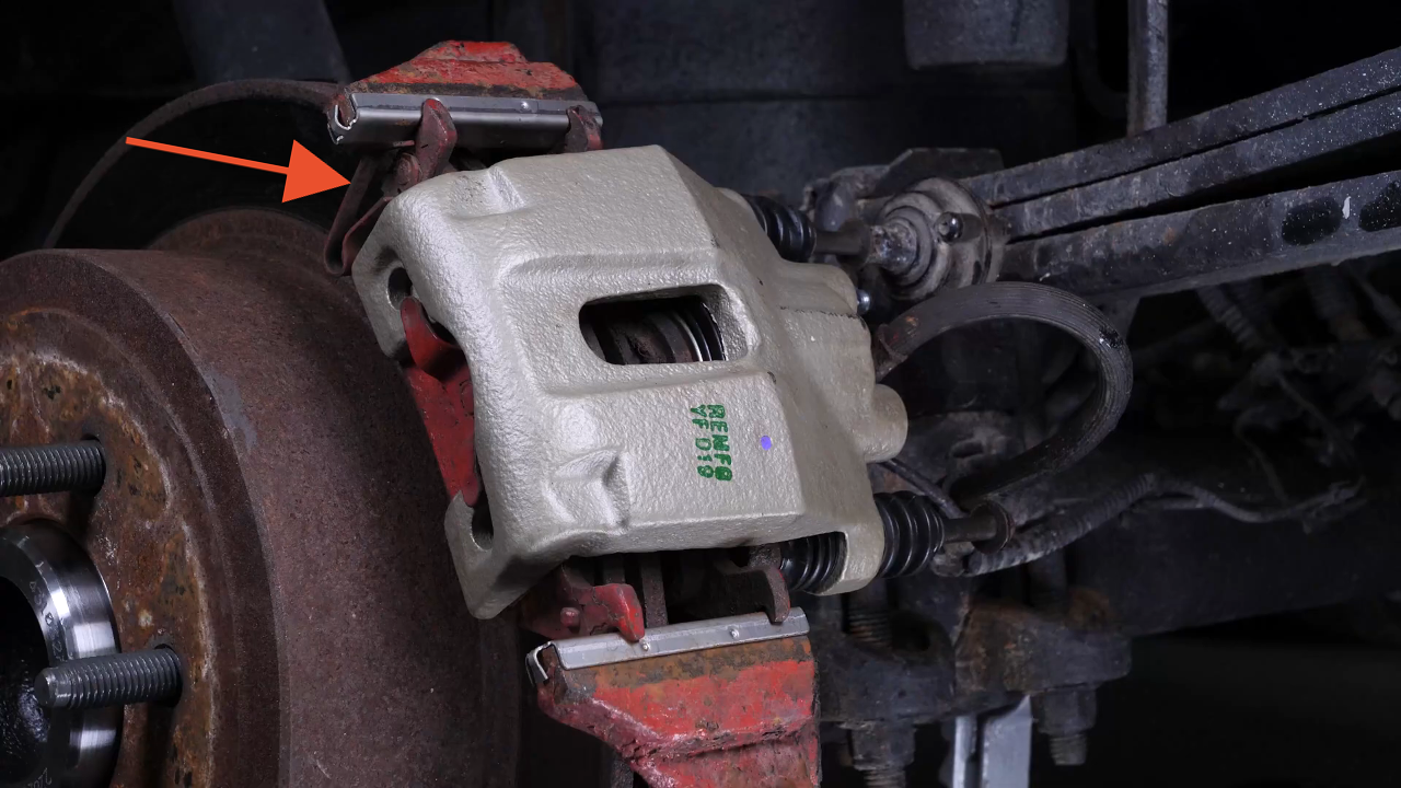 Remove the  brake caliper