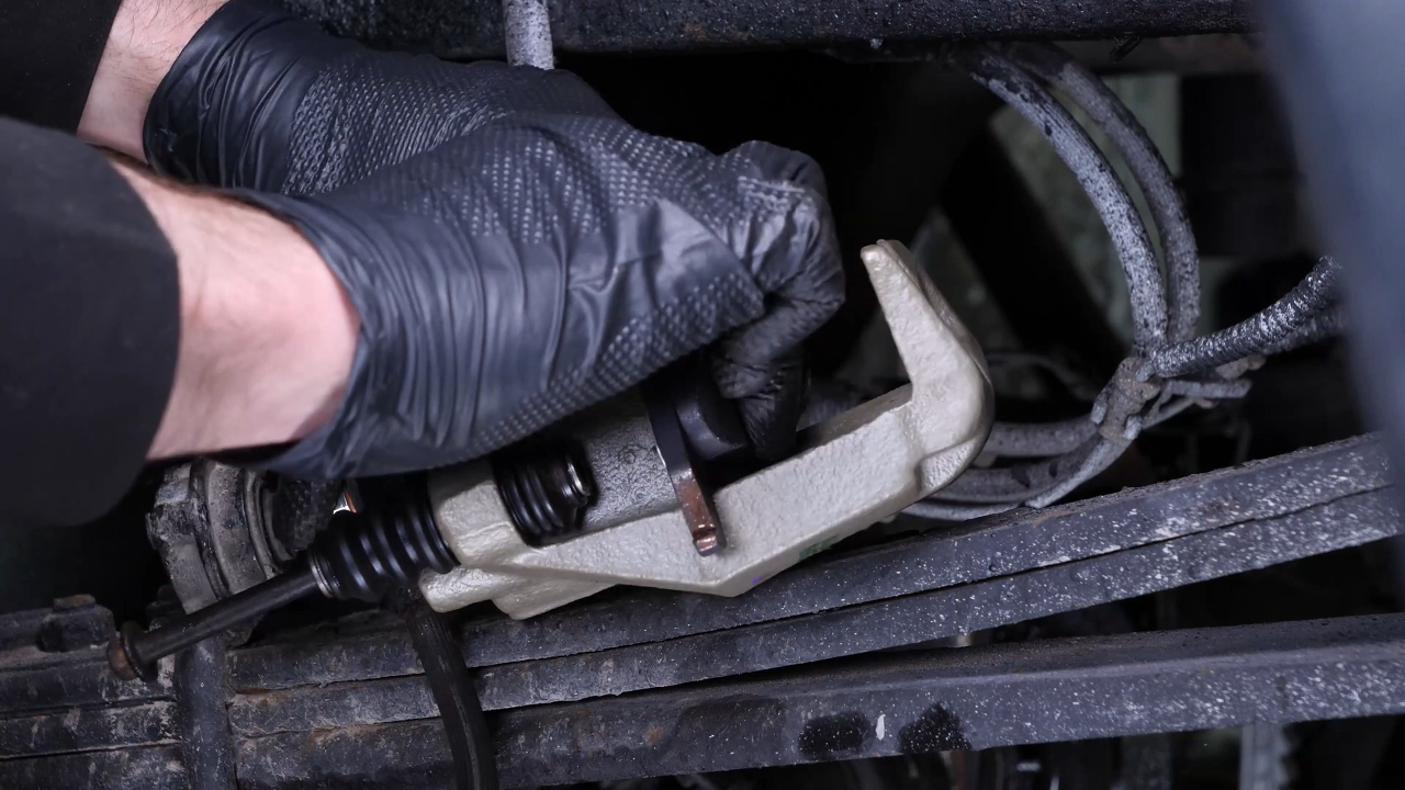 Place the new brake pads