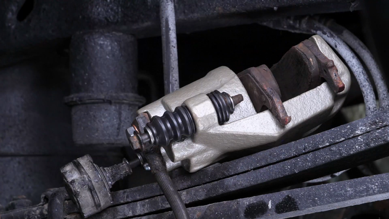 Remove the brake caliper
