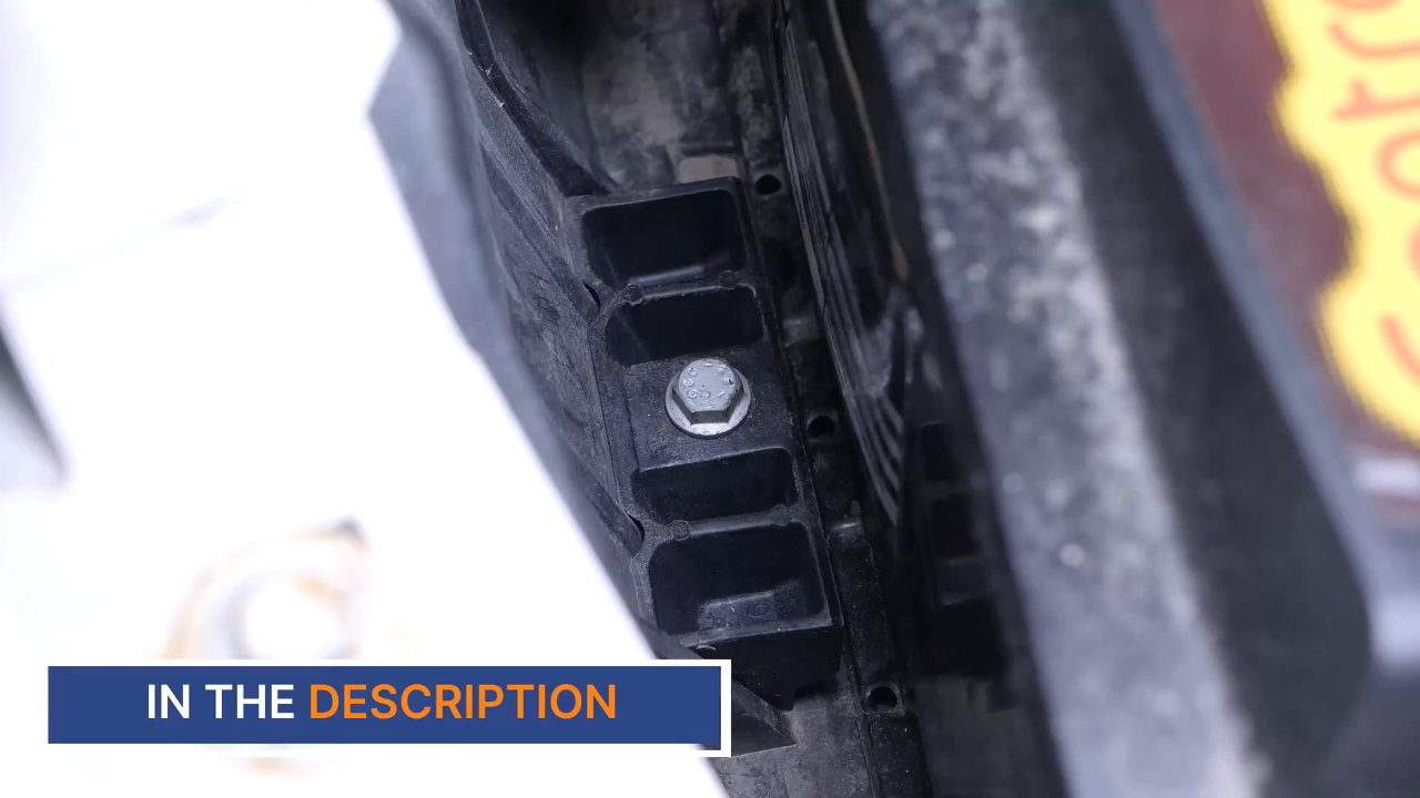 Remove the fastening clamp