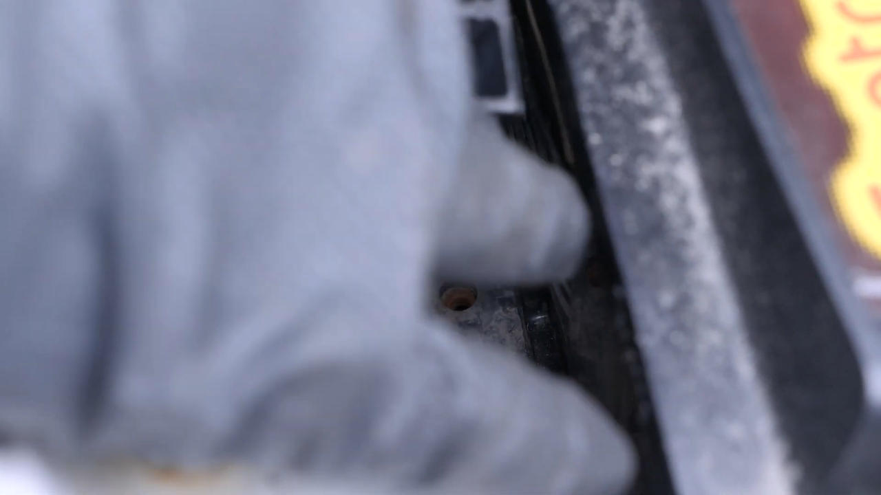 Remove the fastening clamp