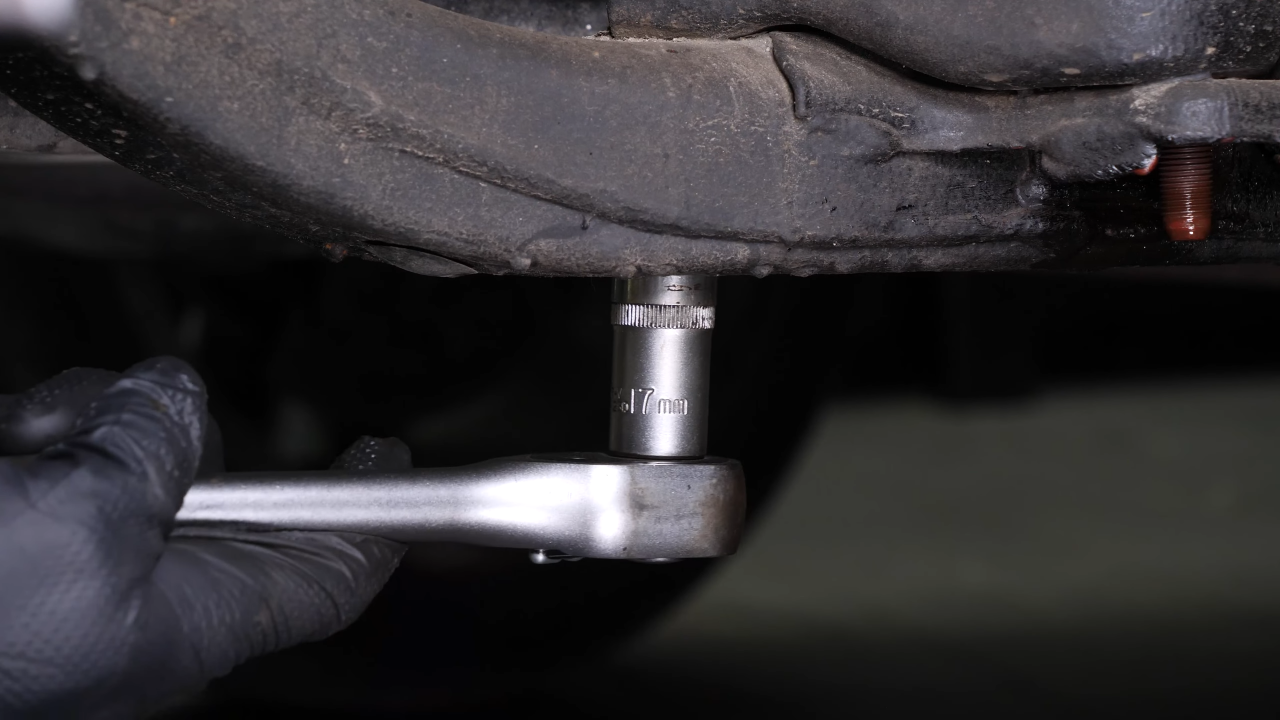 Remove the transmission mount