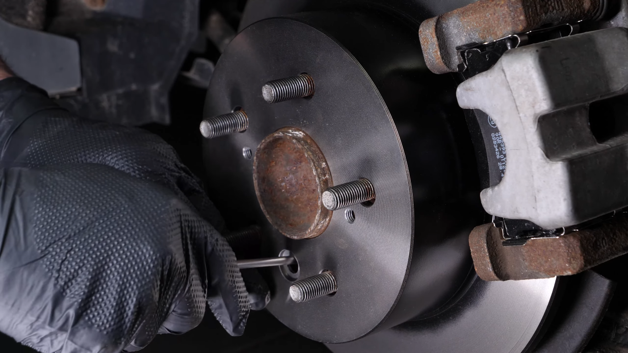 Remove the drum brakes