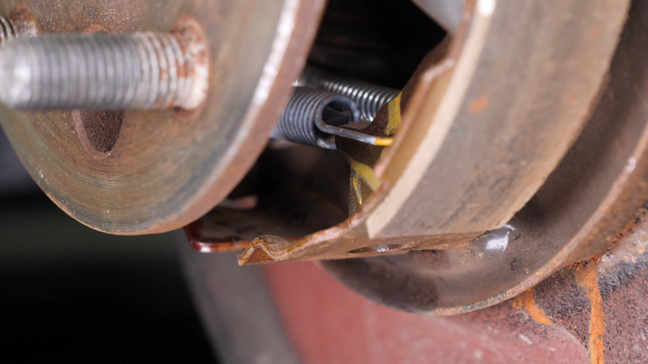 Remove the brake shoes