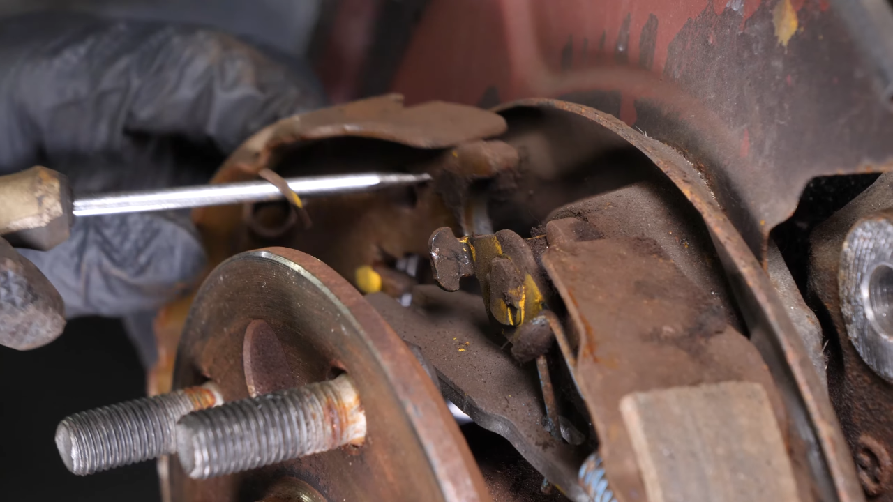 Remove the brake shoes