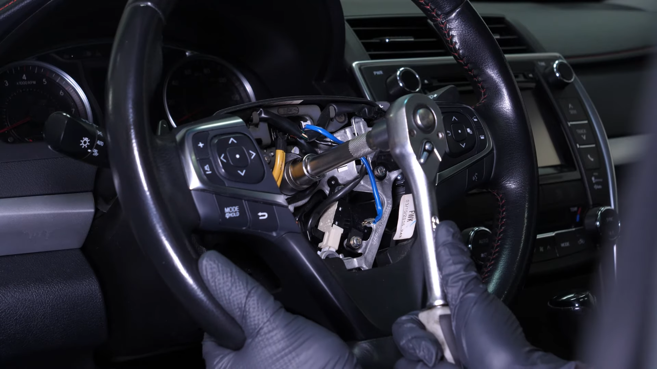 Remove the steering wheel
