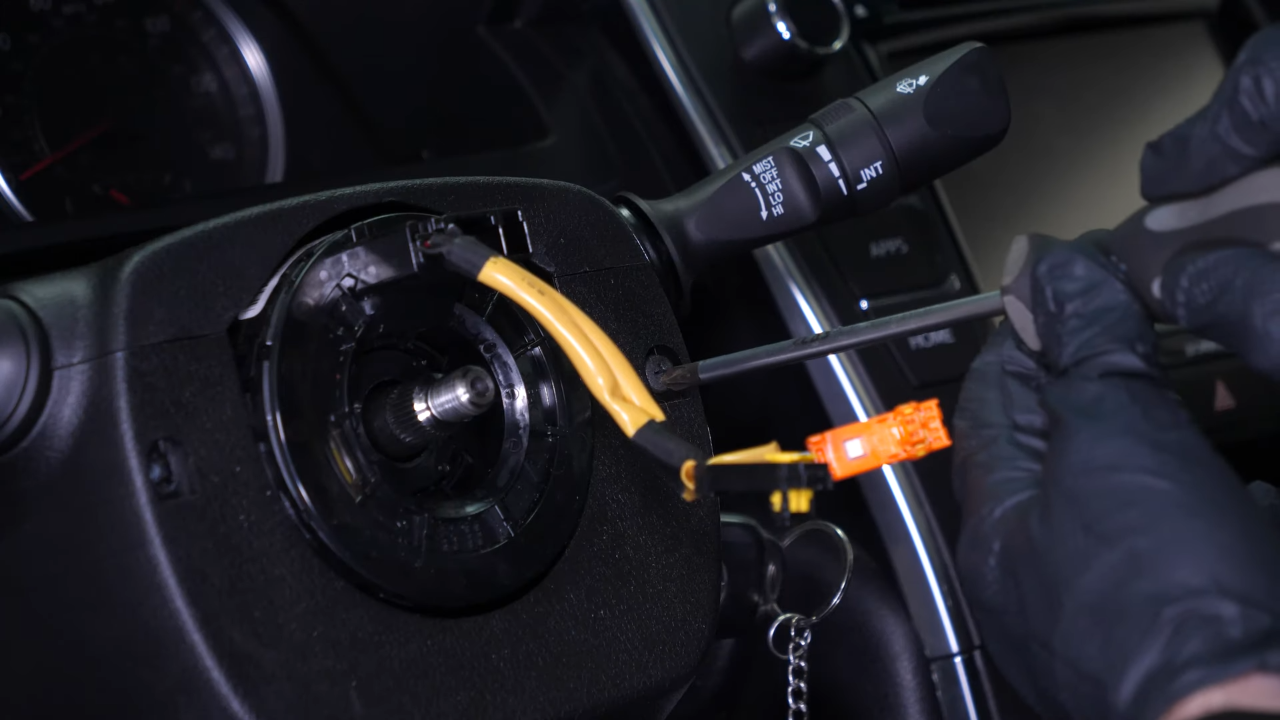 Remove the steering wheel