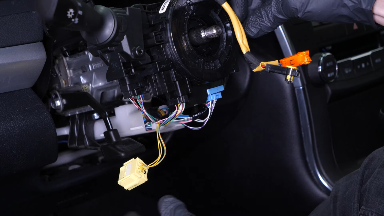 Put the turn signal switch back