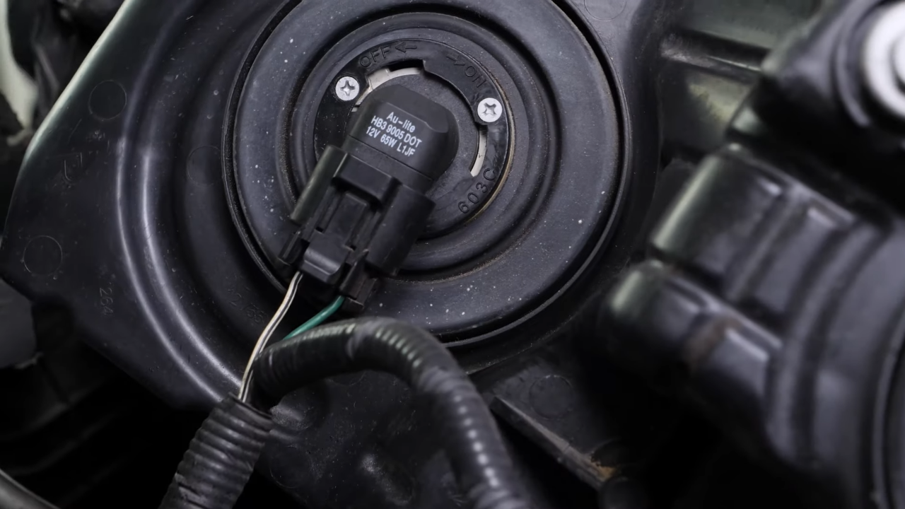 Disconnect the headlight assembly