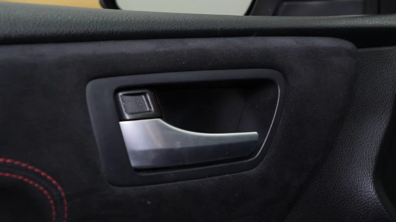 Put the door trim back
