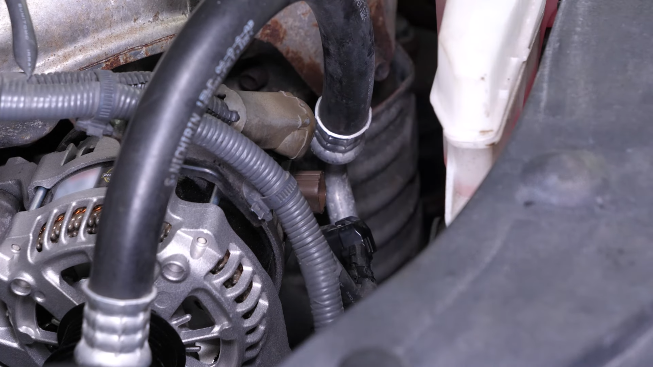 Disconnect the alternator