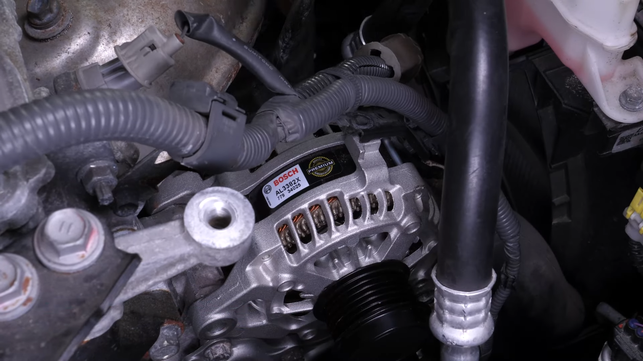 Put the alternator back in place