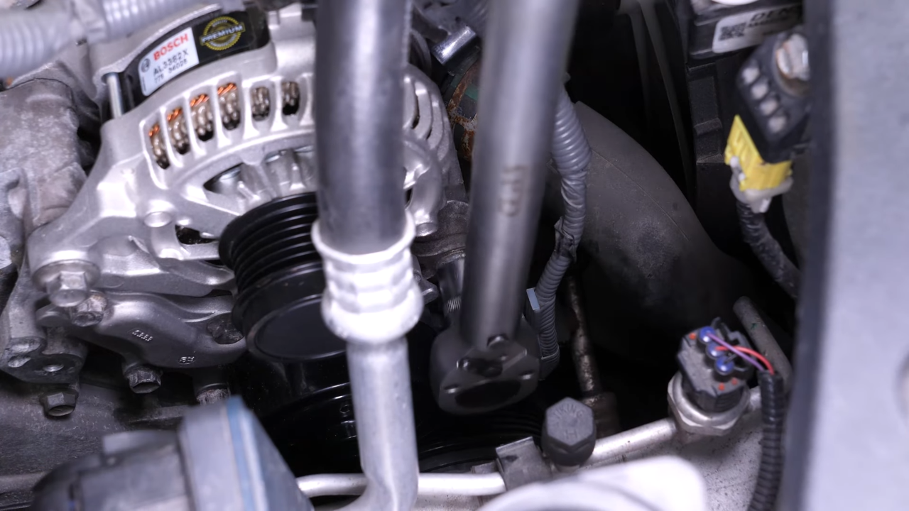 Put the alternator back in place