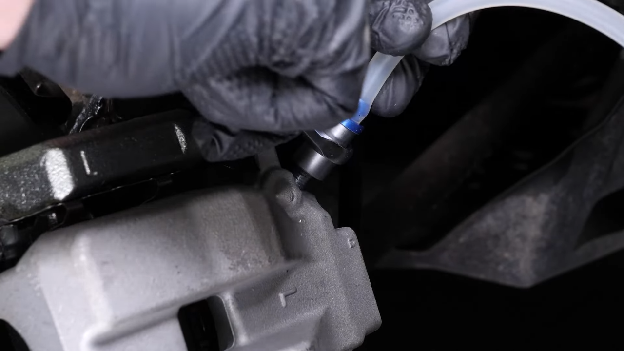 Bleed the brake fluid system