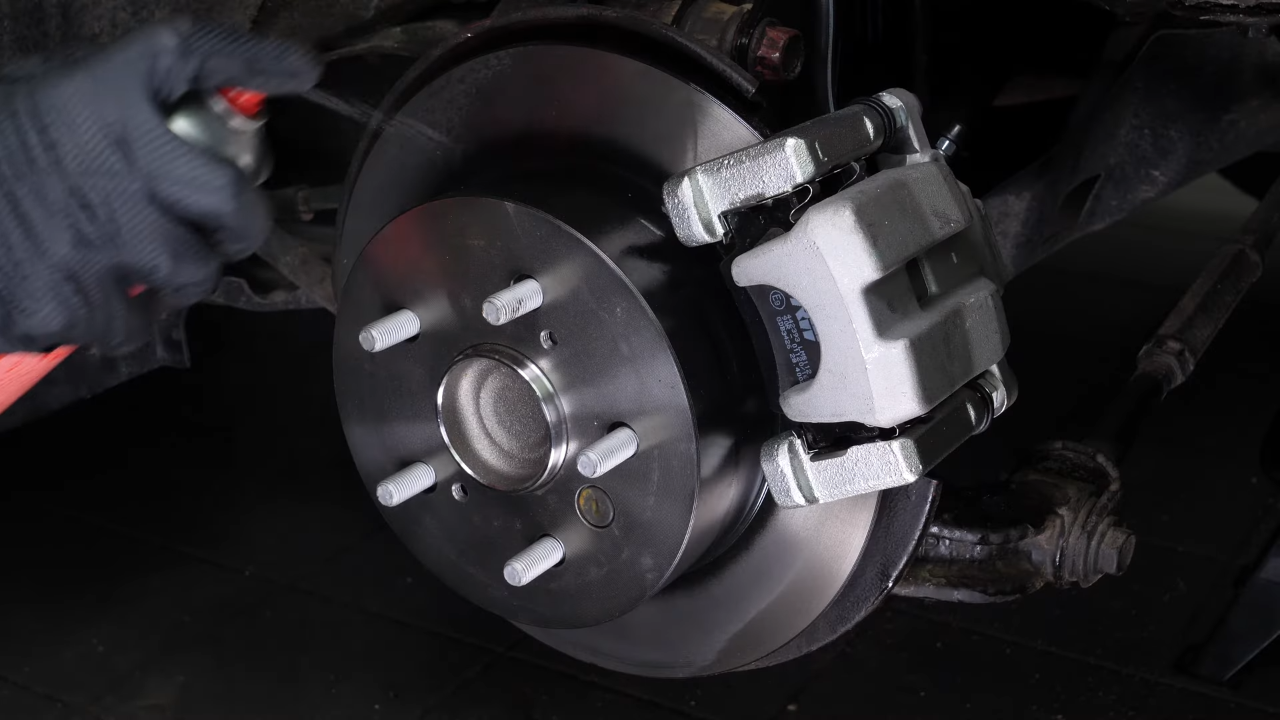 Bleed the brake fluid system