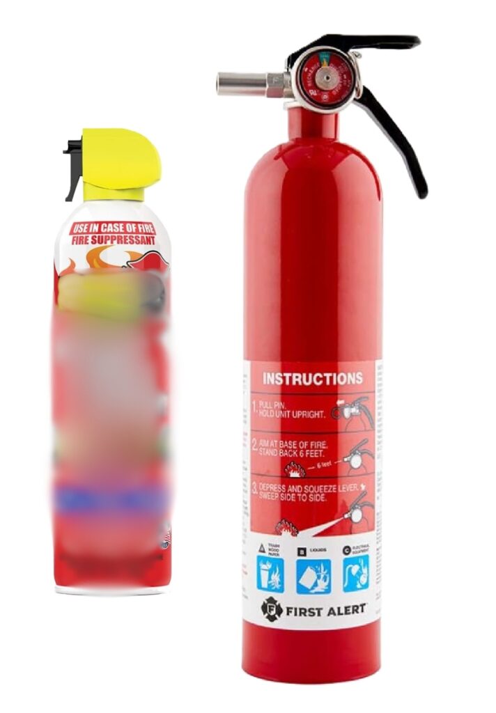 aerosol fire extinguisher and fire extinguisher