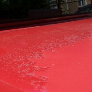 red car clear coat peeling off