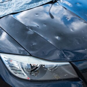 hail damage on car hood