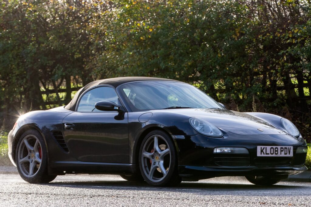 2008 black porsche boxster