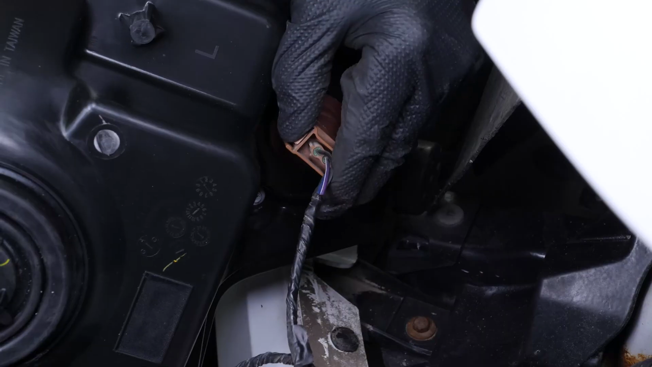 Disconnect the headlight assembly