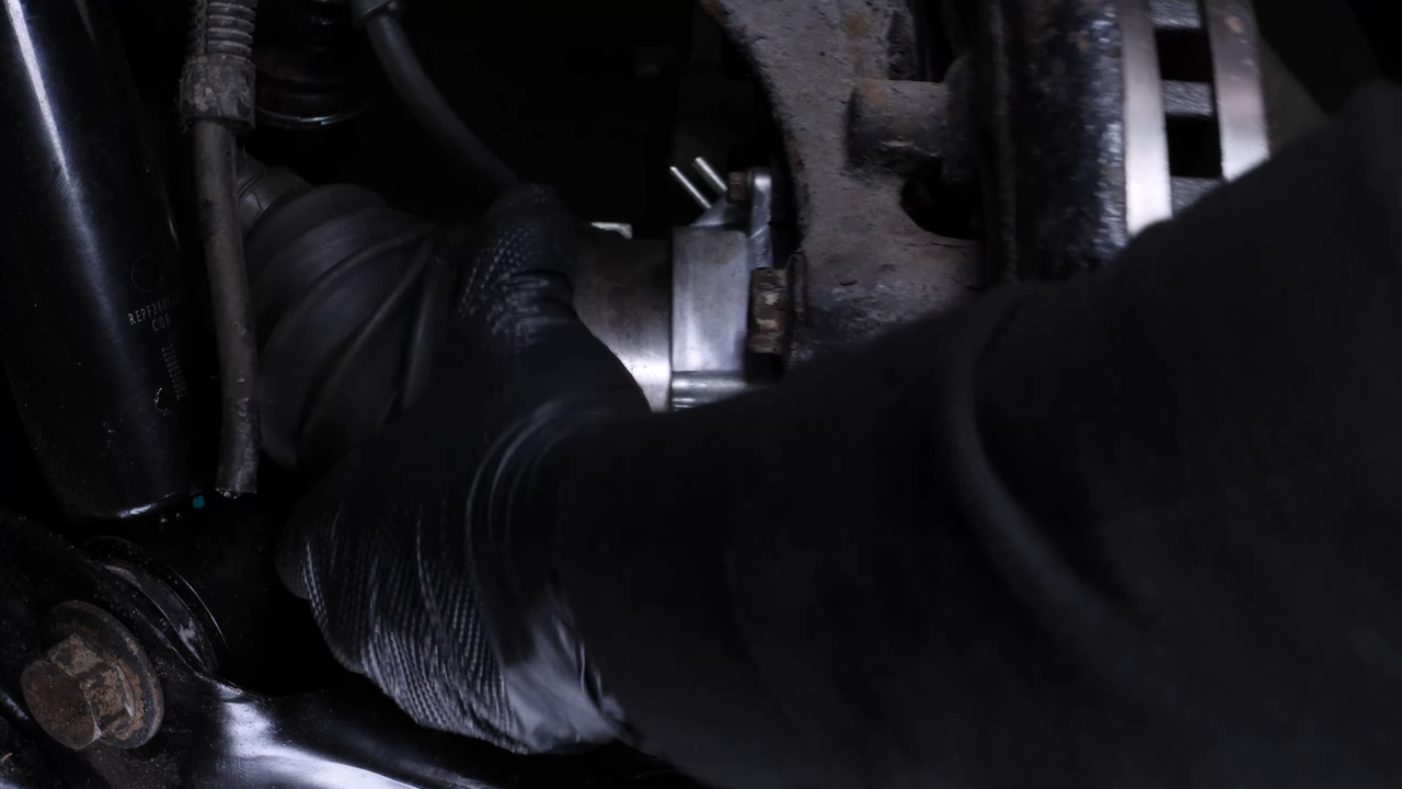 Reinstall the CV axle in the wheel hub
