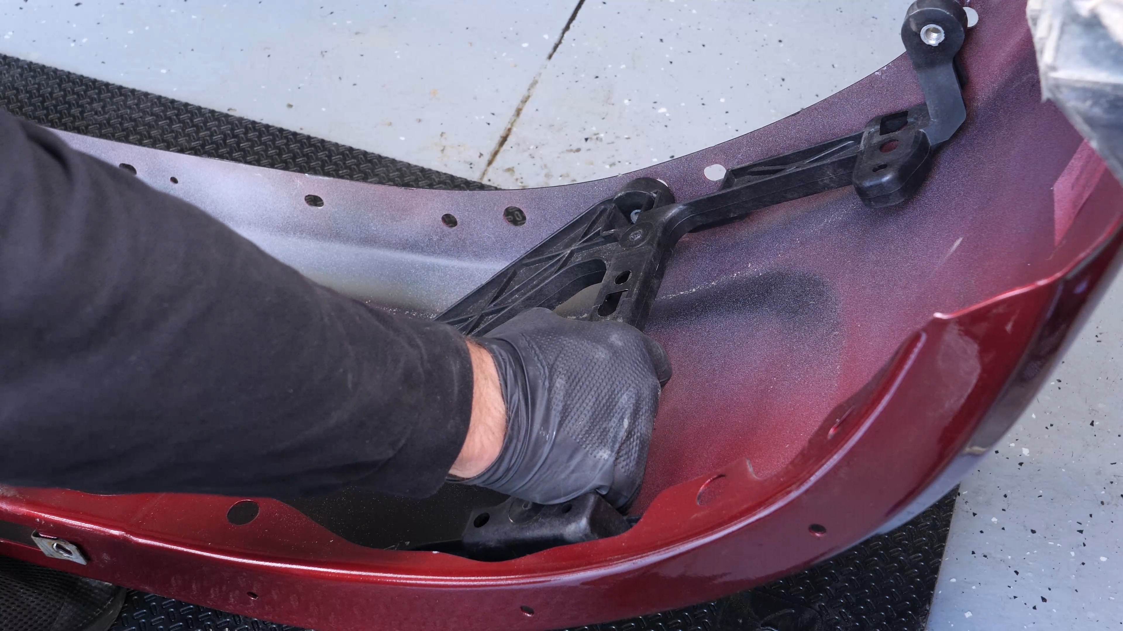 Remove the bumper brackets