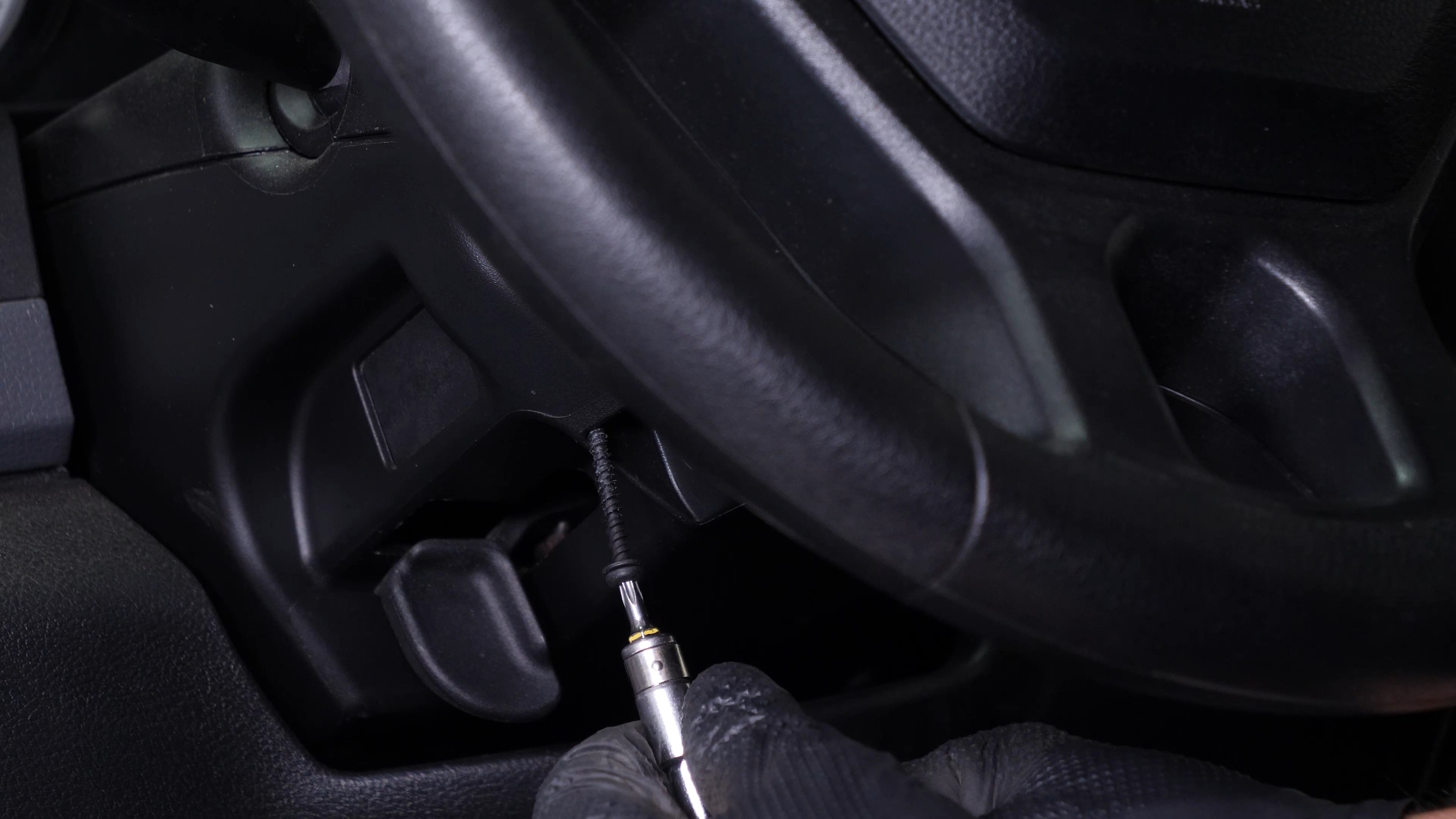 Remove the steering column cover
