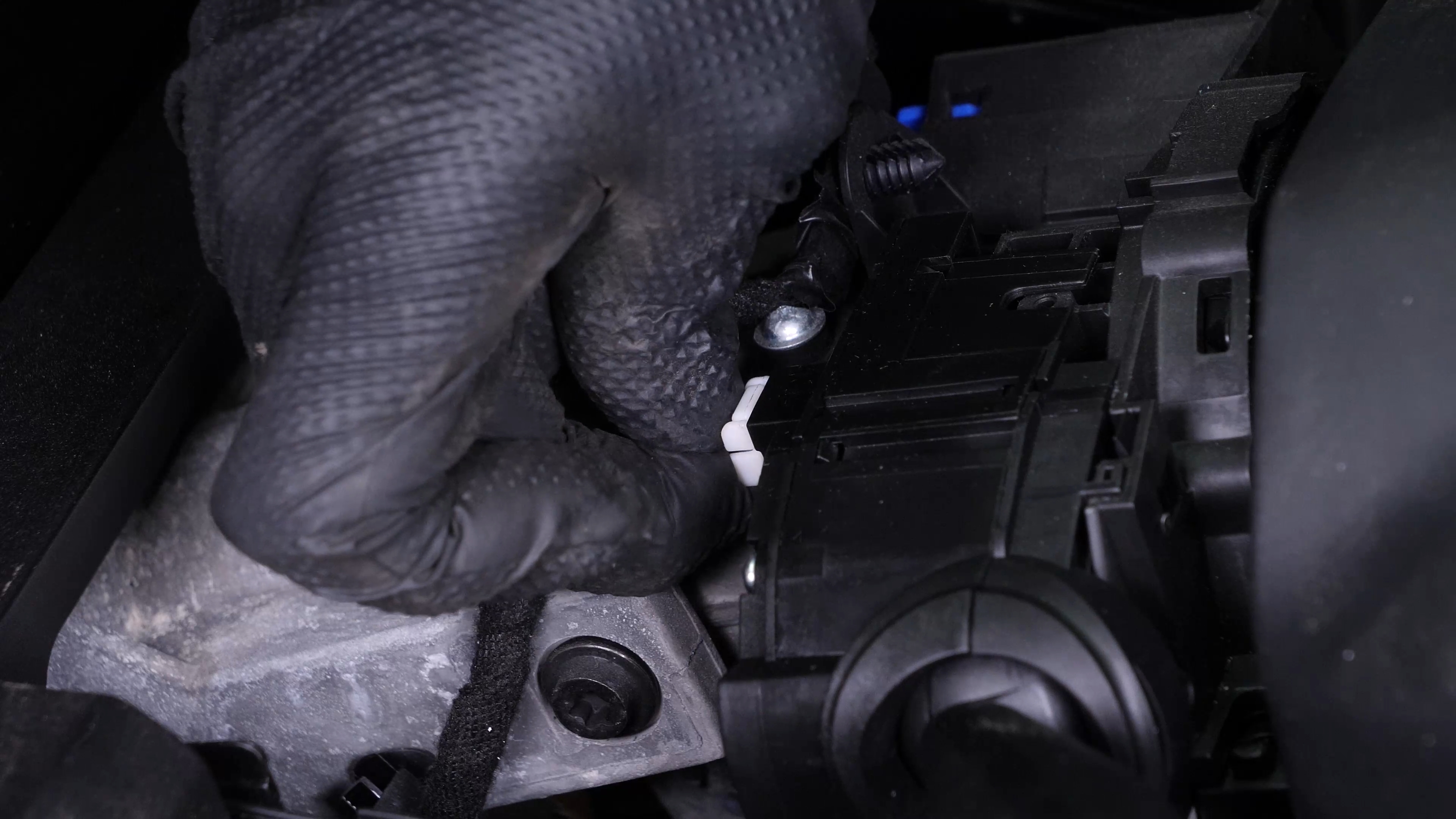 Put the turn signal switch back