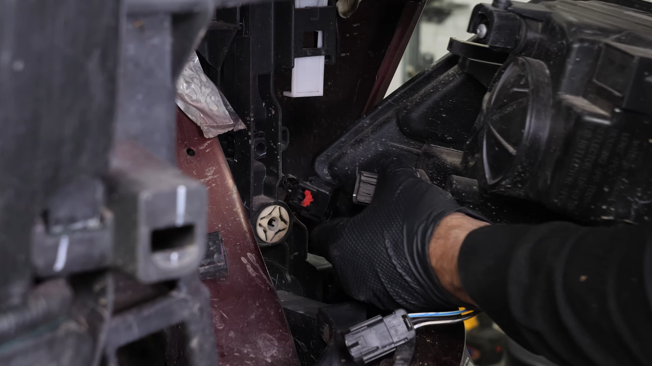 Disconnect the headlight assembly