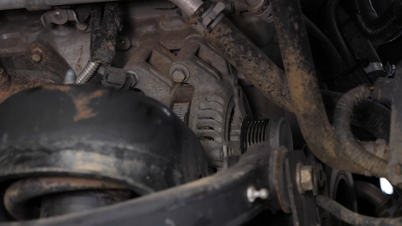 Disconnect the alternator