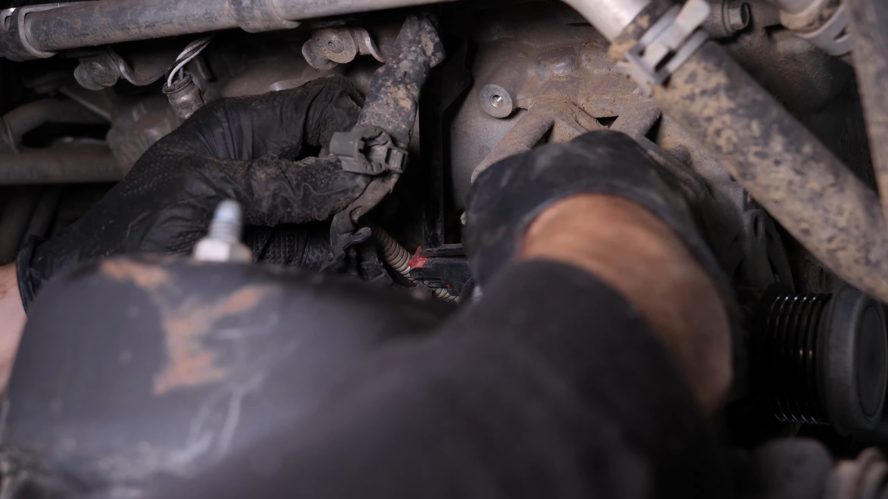 Disconnect the alternator