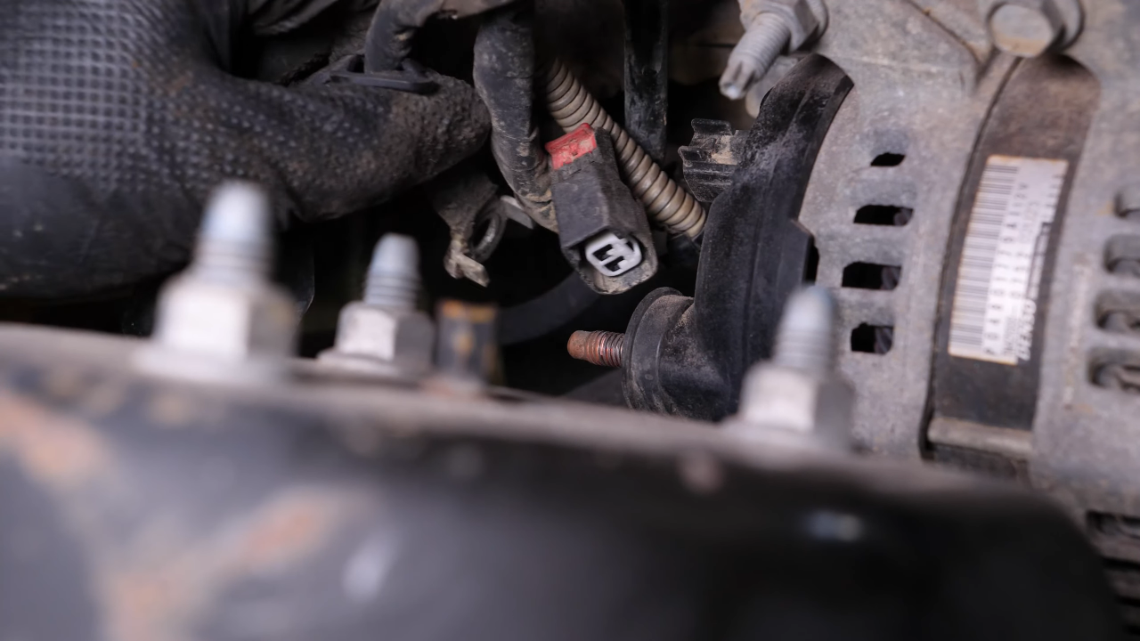Disconnect the alternator