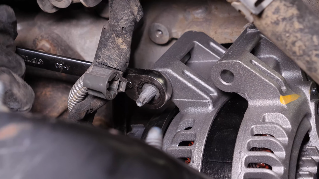 Put the alternator back in place