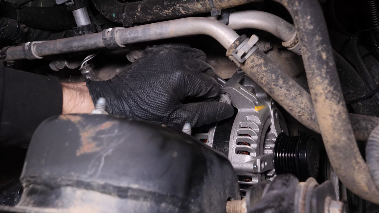 Put the alternator back in place