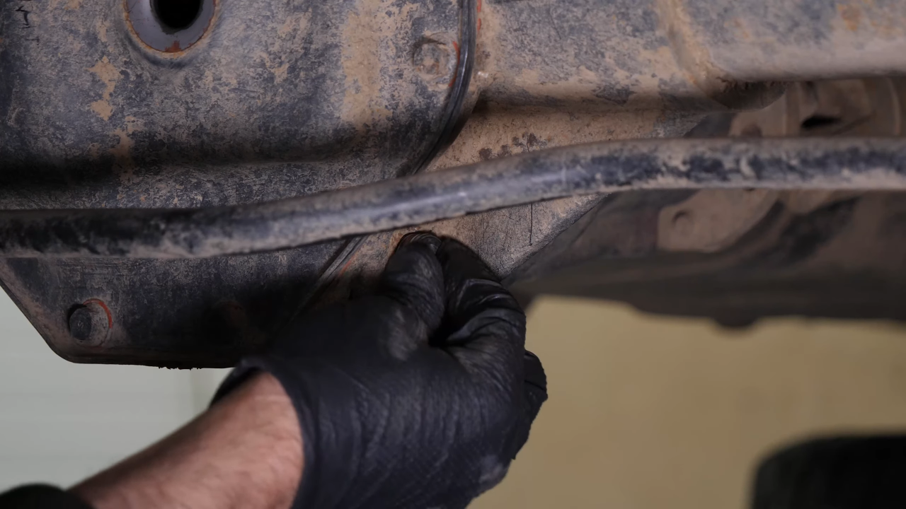 Remove the rear axle shaft