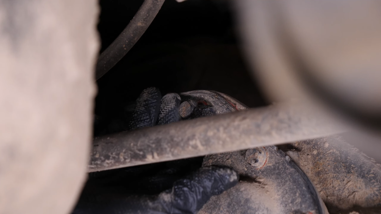 Remove the rear axle shaft