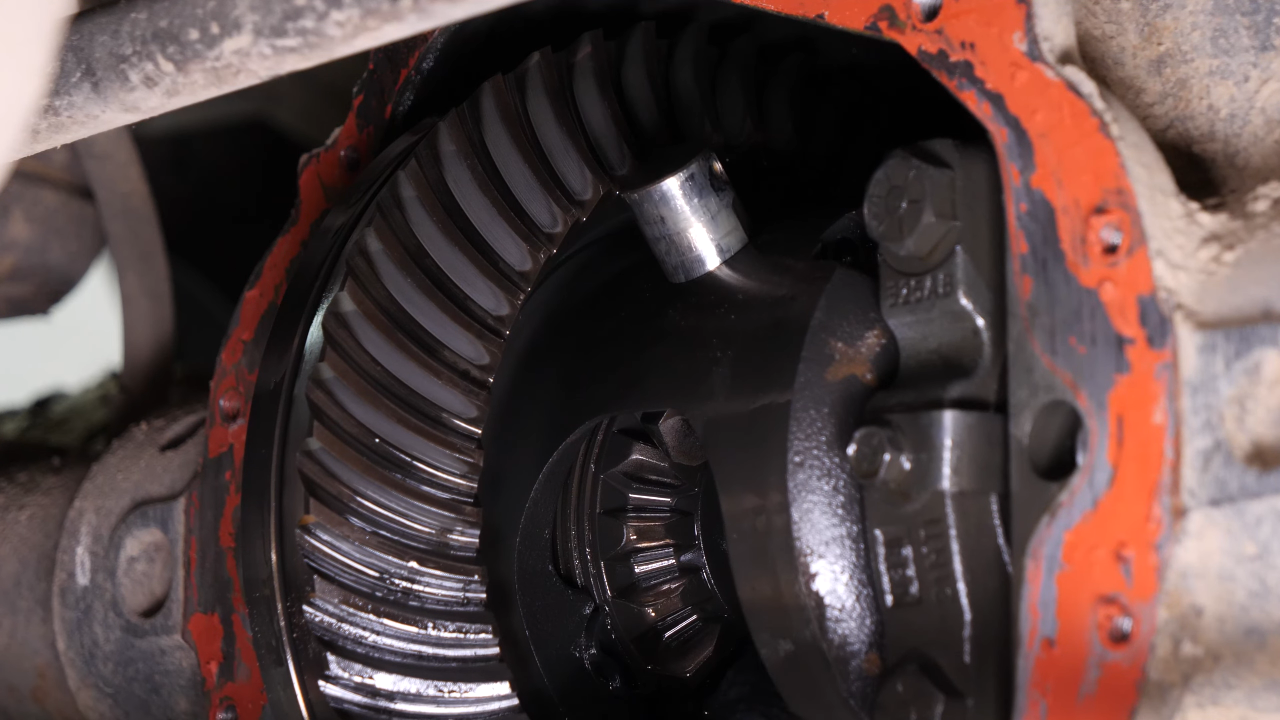 Remove the rear axle shaft